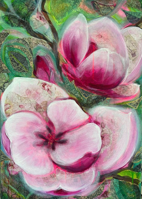 "Boundless love I." original floral art - editafieldsart