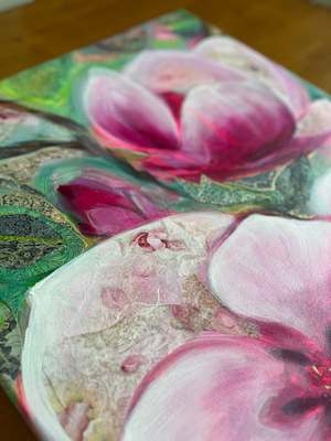 "Boundless love I." original floral art - editafieldsart