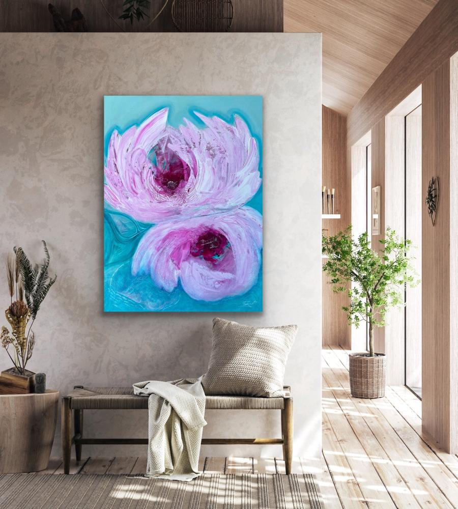 "Serenity" Original art on canvas by editafieldsart.com