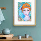 "Lady in orange hat" Fine Art Print - editafieldsart