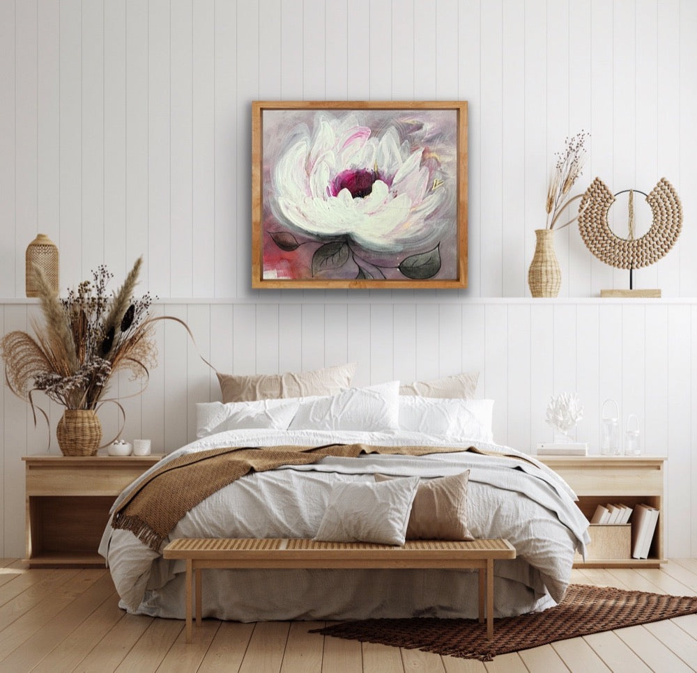 big bloom original painting - editafieldsart