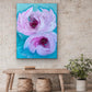 "Serenity" Abstract floral art by Edita Fields 