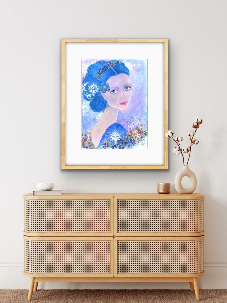 "Forget-me-not"  Fine Art Print - editafieldsart