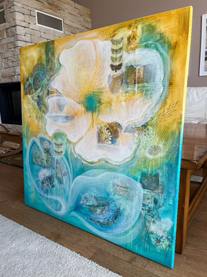 "Dreamer" original floral art - editafieldsart