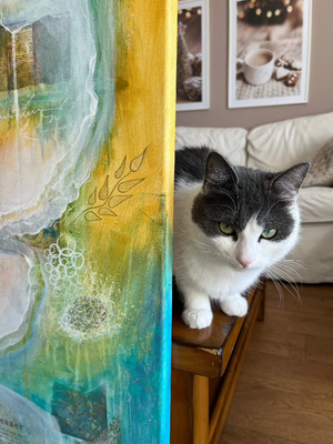 "Dreamer" original floral art - editafieldsart