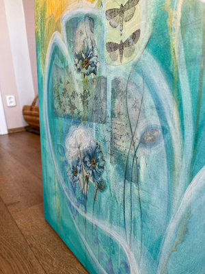 "Dreamer" original floral art - editafieldsart