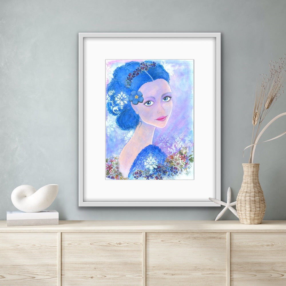 "Forget-me-not"  Fine Art Print - editafieldsart