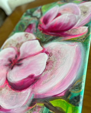 "Boundless love I." original floral art - editafieldsart