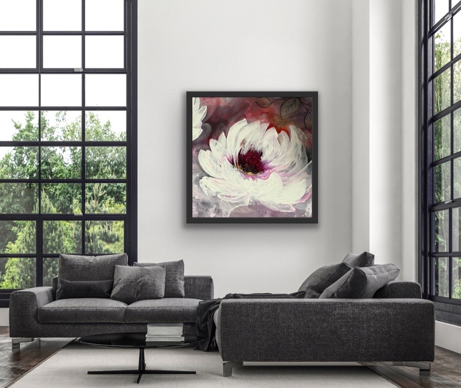 "Water Lily I." original floral art