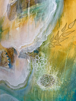 "Dreamer" original floral art - editafieldsart