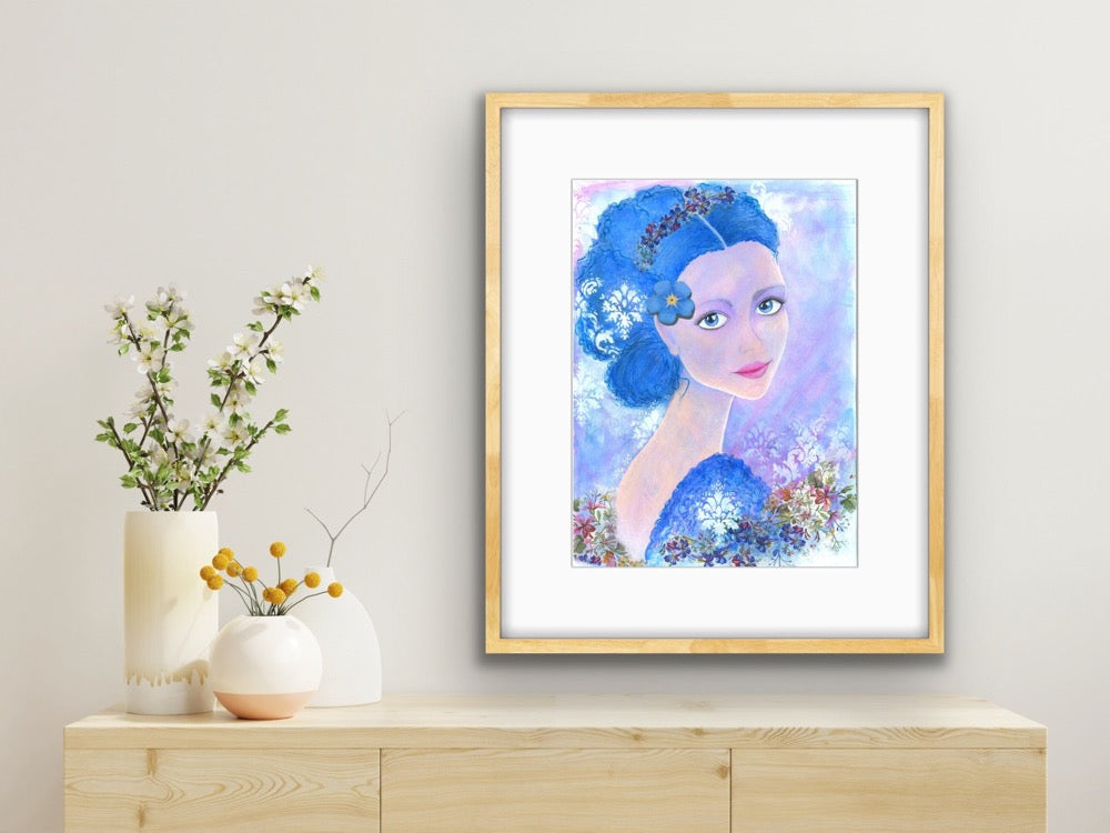 "Forget-me-not"  Fine Art Print - editafieldsart