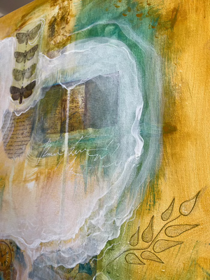 "Dreamer" original floral art - editafieldsart