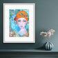 "Lady in orange hat" Fine Art Print - editafieldsart