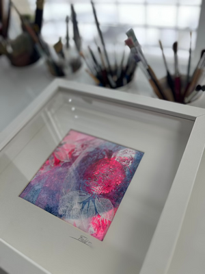 mini abstract in a shadow bow