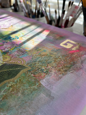 "Abundance" original floral art - editafieldsart