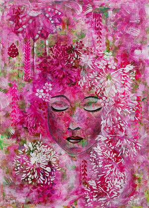 "Into the silence" print on canvas by editafieldsart