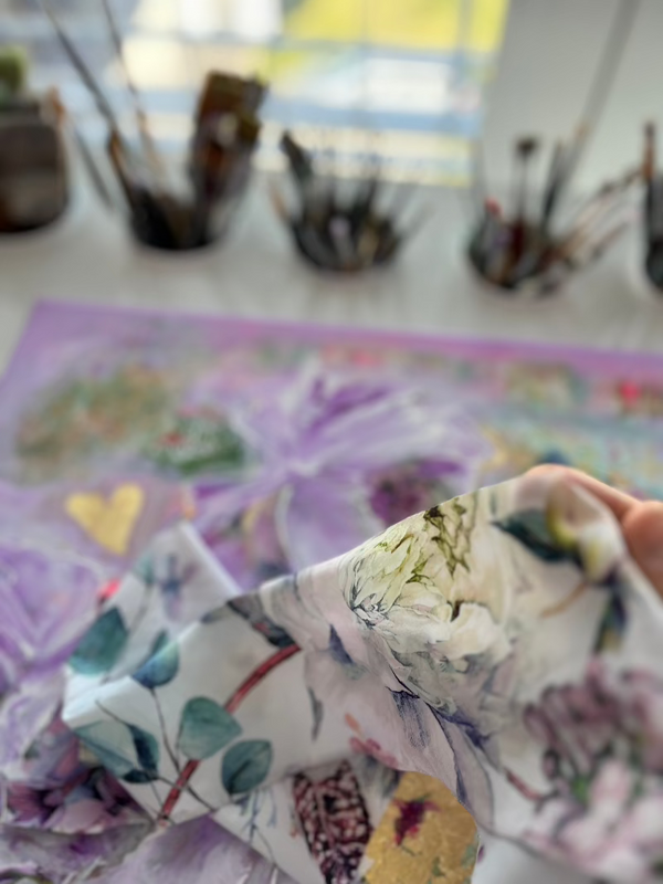 silk in art by Edita Fields