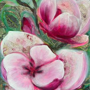 "Boundless love I." original floral art - editafieldsart