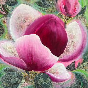 "Boundless love II." original floral art - editafieldsart