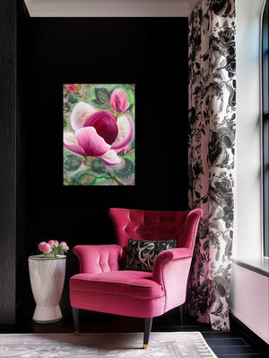 "Boundless love II." original floral art - editafieldsart