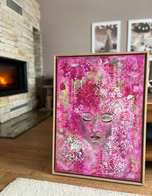 "Into the silence" print on canvas - editafieldsart