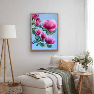 "Love is YOU" original floral art - editafieldsart