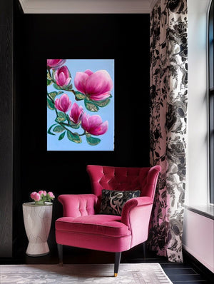 "Love is YOU" original floral art - editafieldsart