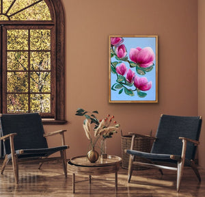 "Love is YOU" original floral art - editafieldsart