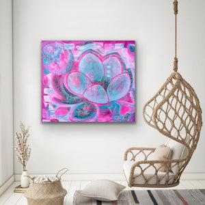 "Love" original floral art - editafieldsart