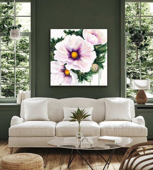 "Poppies" print on canvas - editafieldsart