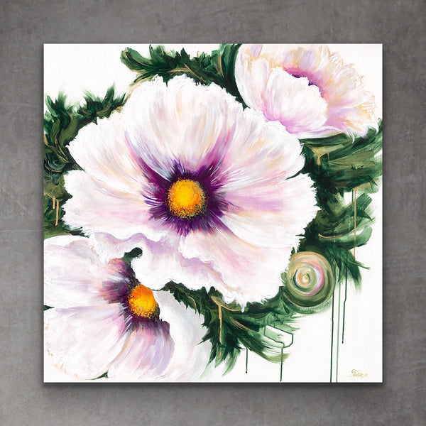 "Poppies" print on canvas - editafieldsart