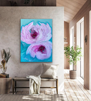 "Reflection" original floral art - editafieldsart