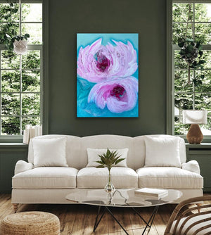 "Reflection" original floral art - editafieldsart